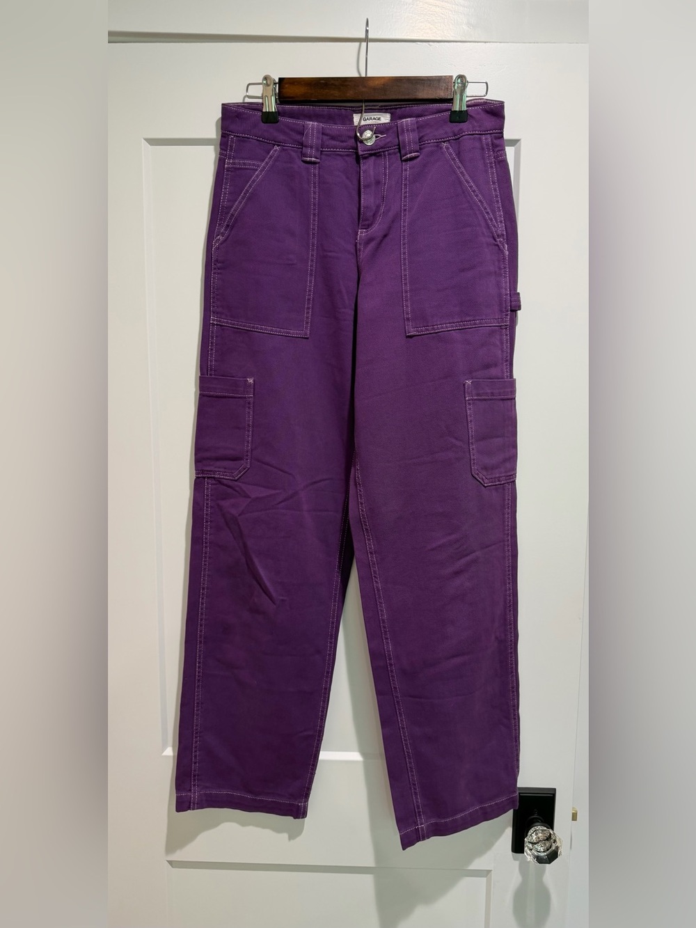 Garage Purple Women’s Cargo Pants with Patch Pockets Size 6
